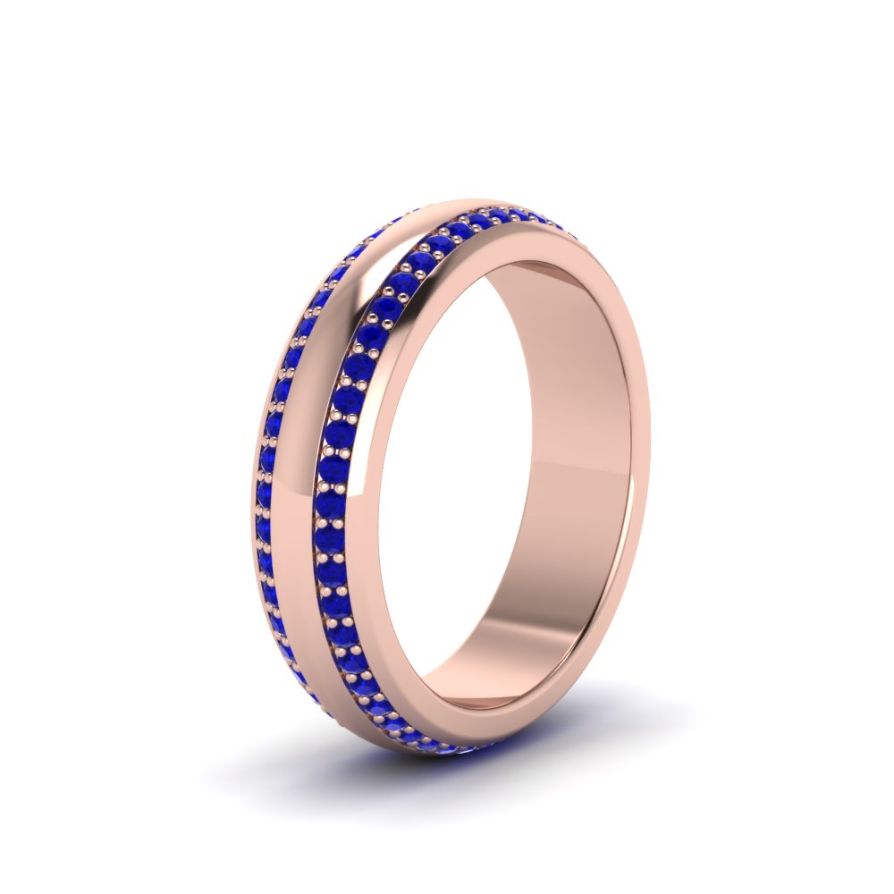 Men’s Matte Beveled Edge Diamond Eternity Band