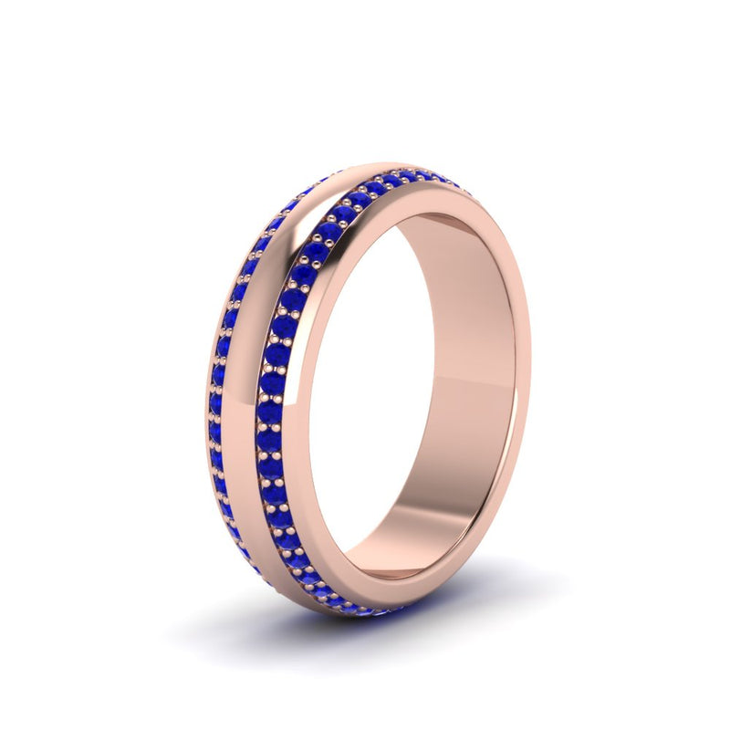 Men’s Matte Beveled Edge Diamond Eternity Band