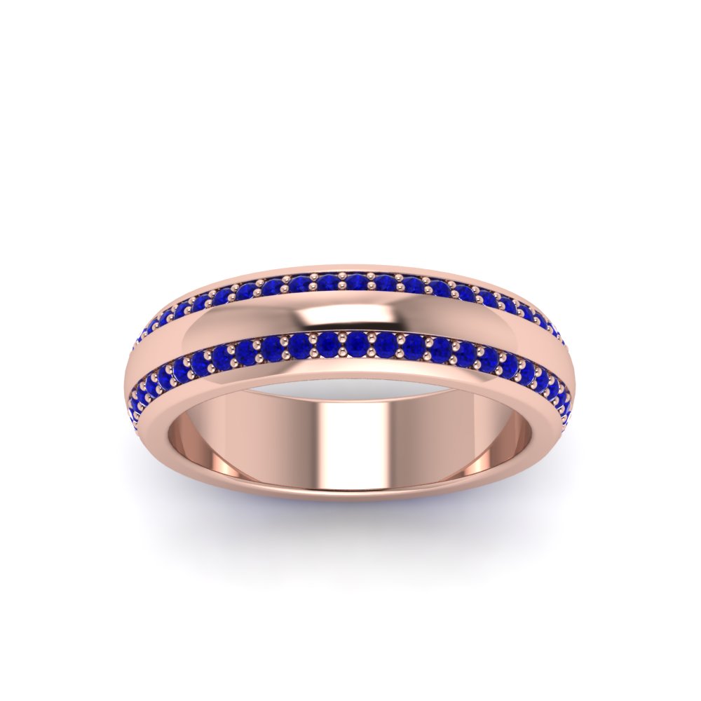 Men’s Matte Beveled Edge Diamond Eternity Band