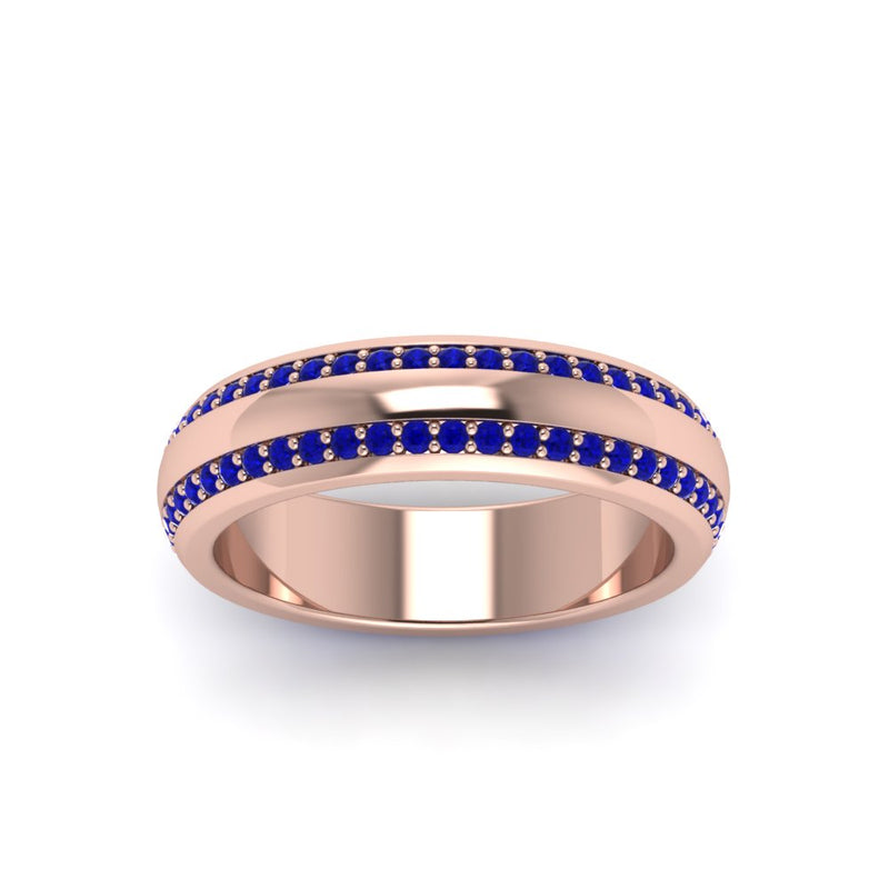 Men’s Matte Beveled Edge Diamond Eternity Band