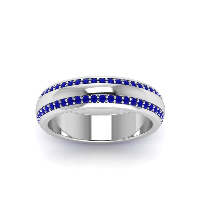 Men’s Matte Beveled Edge Diamond Eternity Band