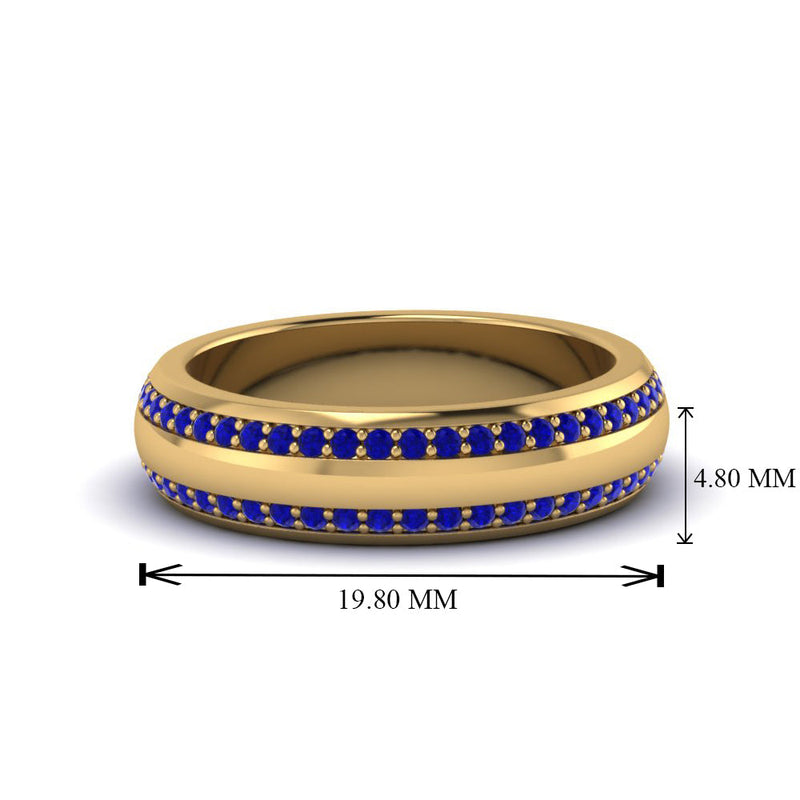 Men’s Matte Beveled Edge Diamond Eternity Band