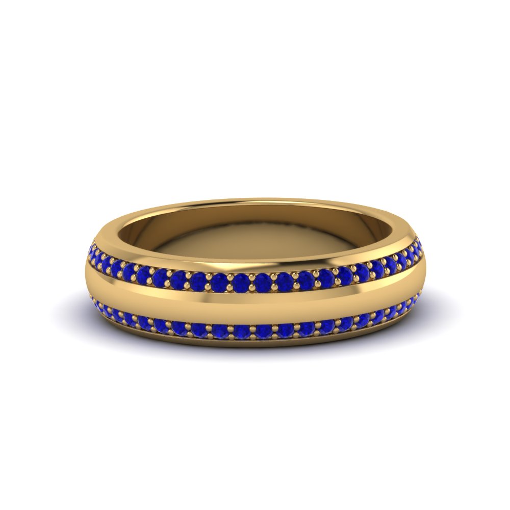 Men’s Matte Beveled Edge Diamond Eternity Band