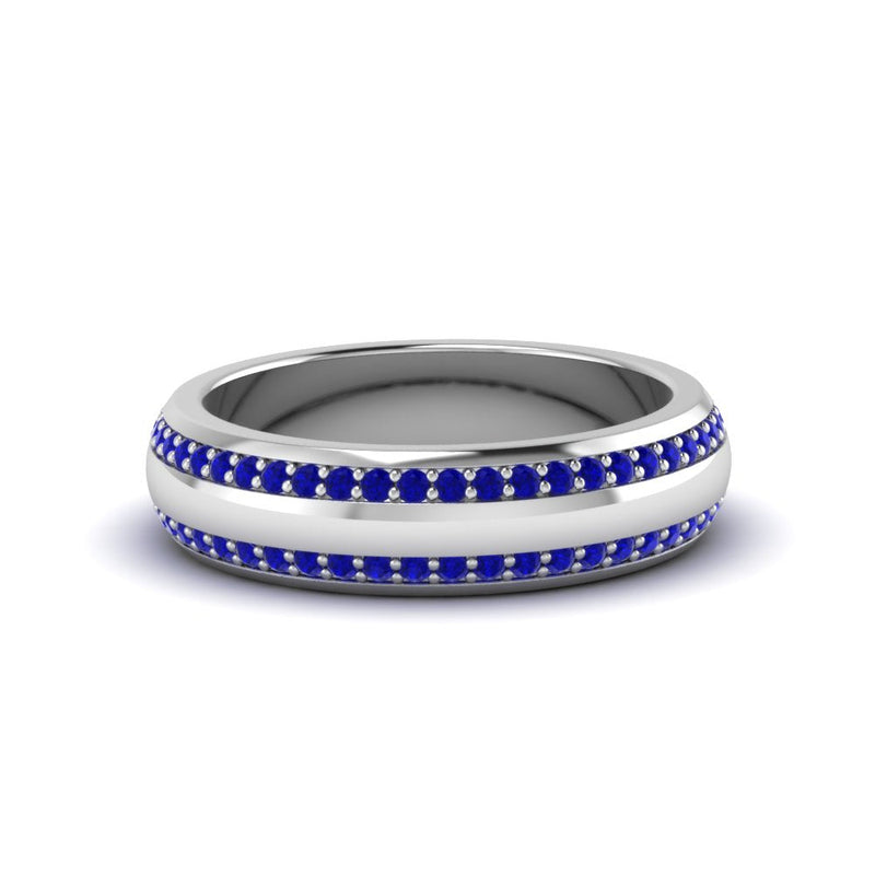 Men’s Matte Beveled Edge Diamond Eternity Band