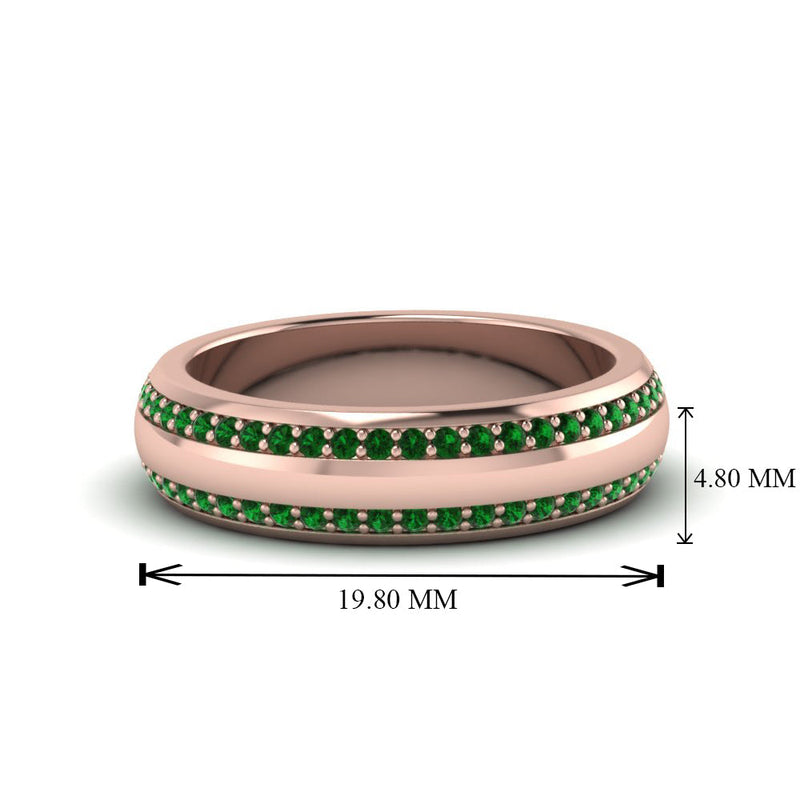 Men’s Matte Beveled Edge Diamond Eternity Band
