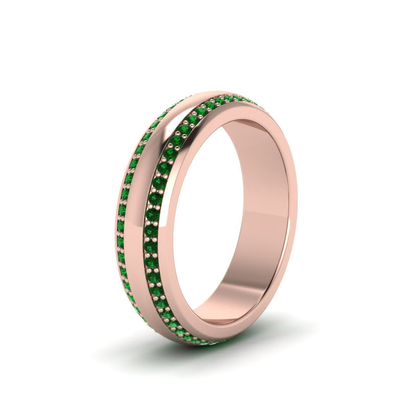 Men’s Matte Beveled Edge Diamond Eternity Band