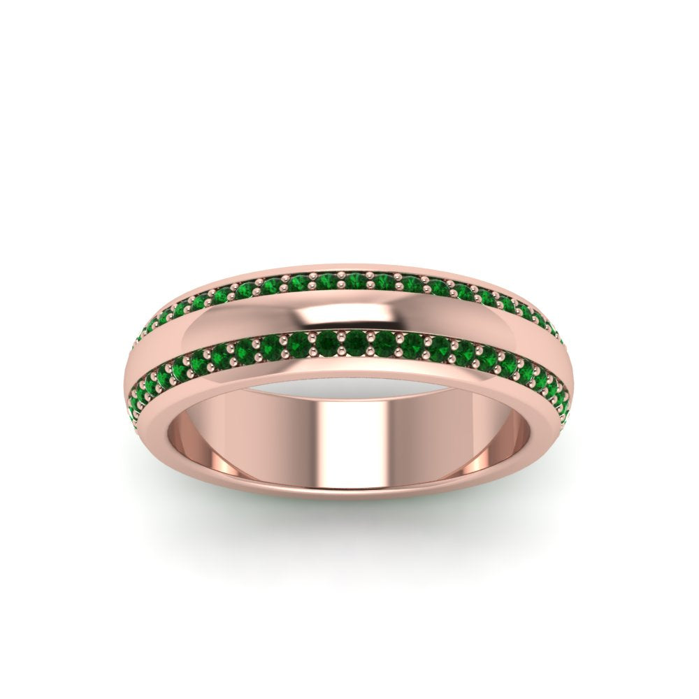 Men’s Matte Beveled Edge Diamond Eternity Band