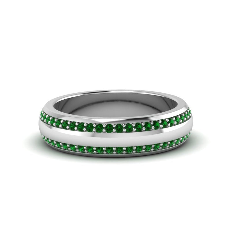 Men’s Matte Beveled Edge Diamond Eternity Band