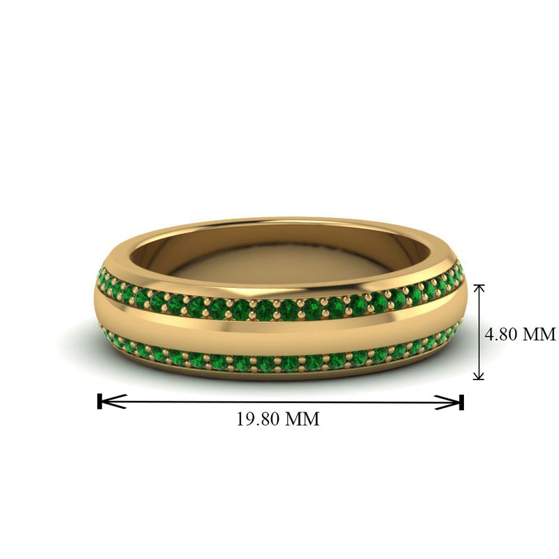 Men’s Matte Beveled Edge Diamond Eternity Band