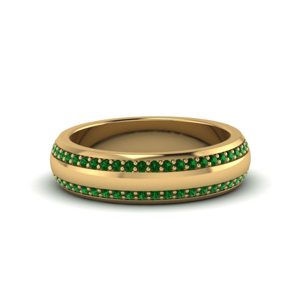Men’s Matte Beveled Edge Diamond Eternity Band