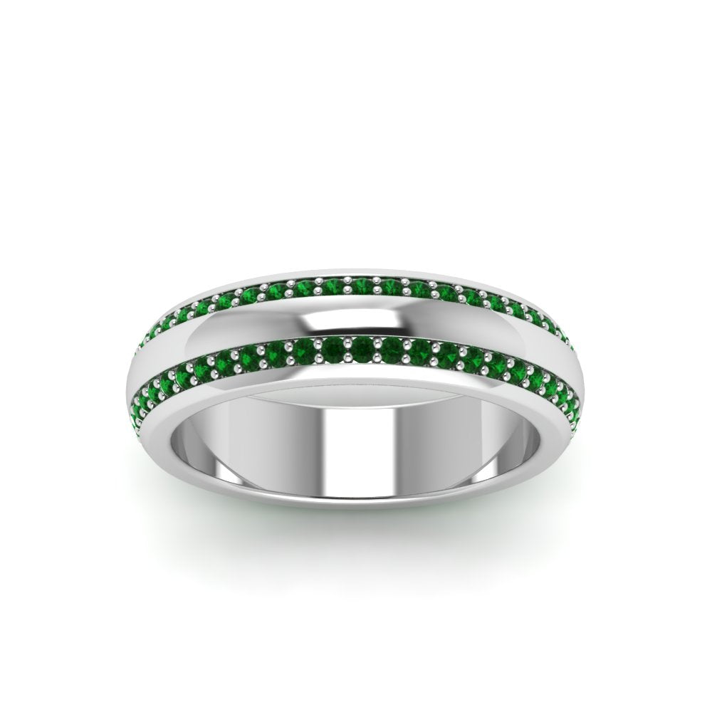 Men’s Matte Beveled Edge Diamond Eternity Band