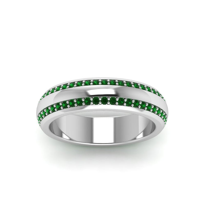 Men’s Matte Beveled Edge Diamond Eternity Band