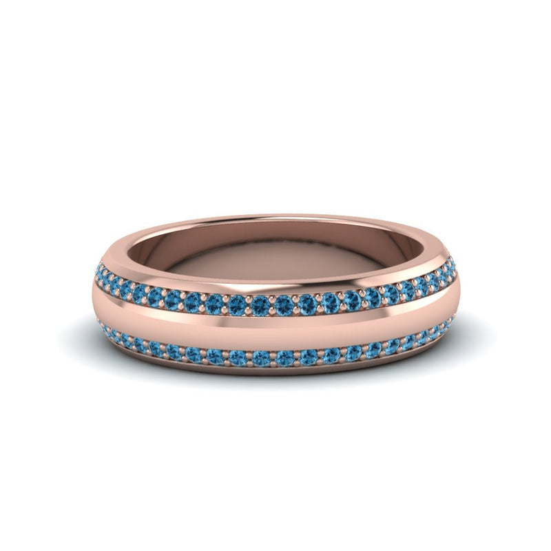 Men’s Matte Beveled Edge Diamond Eternity Band