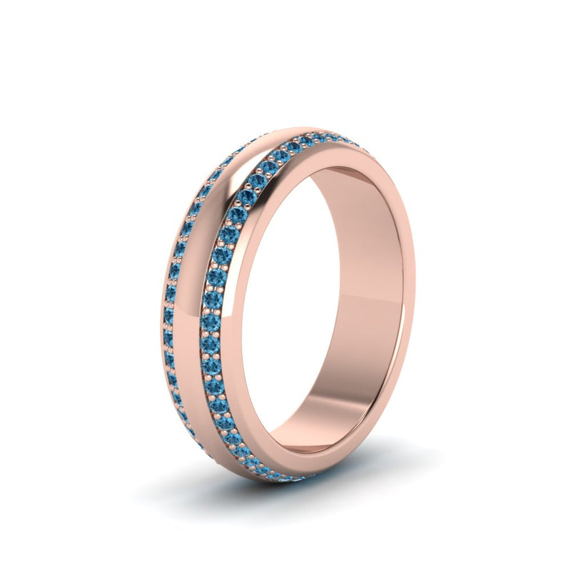 Men’s Matte Beveled Edge Diamond Eternity Band
