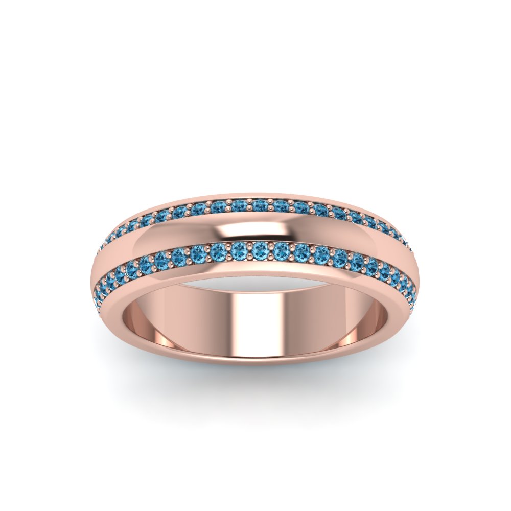 Men’s Matte Beveled Edge Diamond Eternity Band