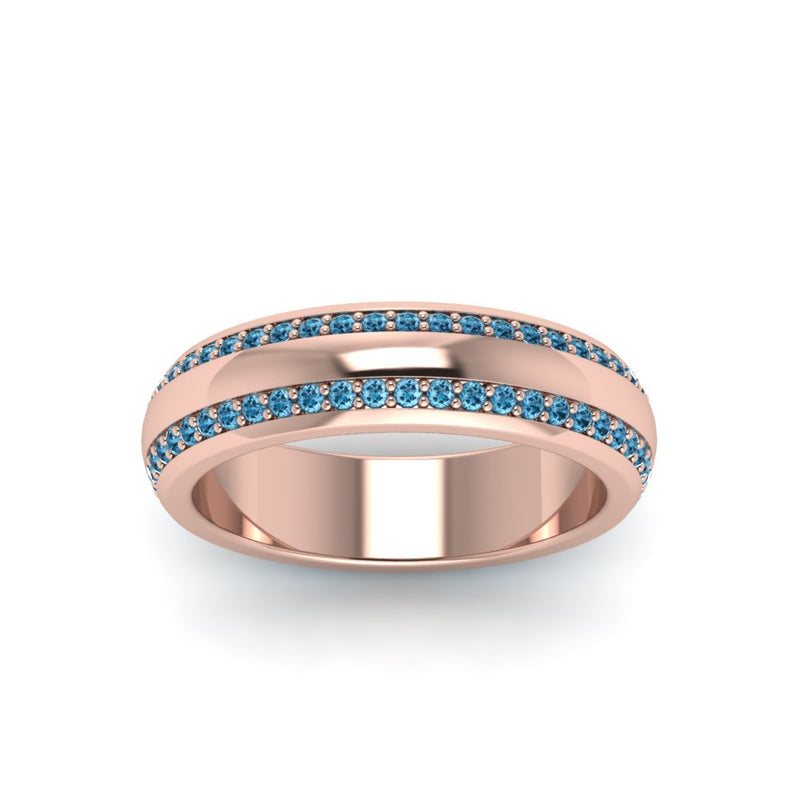 Men’s Matte Beveled Edge Diamond Eternity Band
