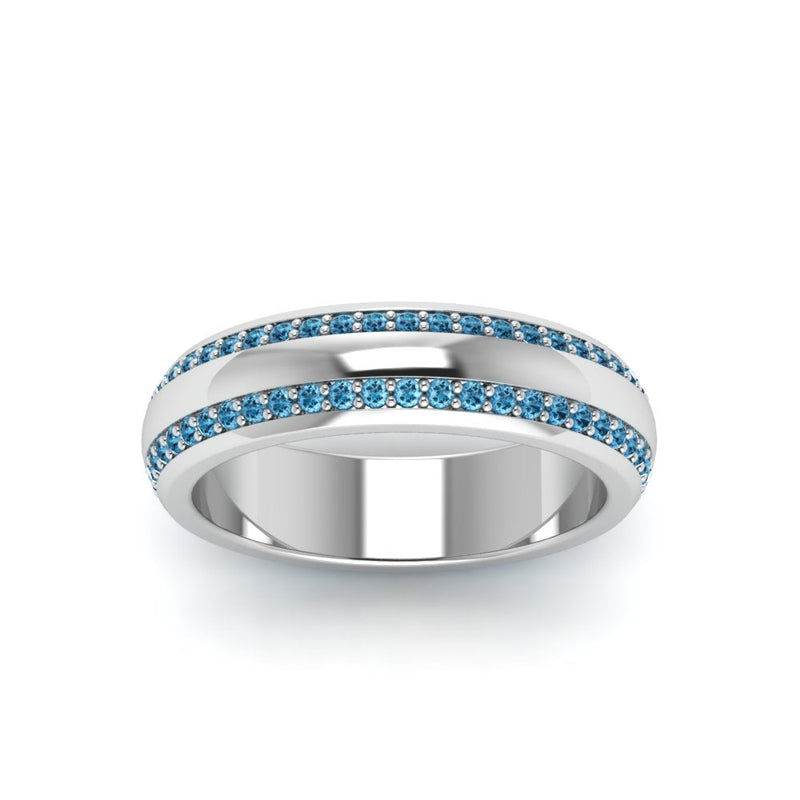 Men’s Matte Beveled Edge Diamond Eternity Band