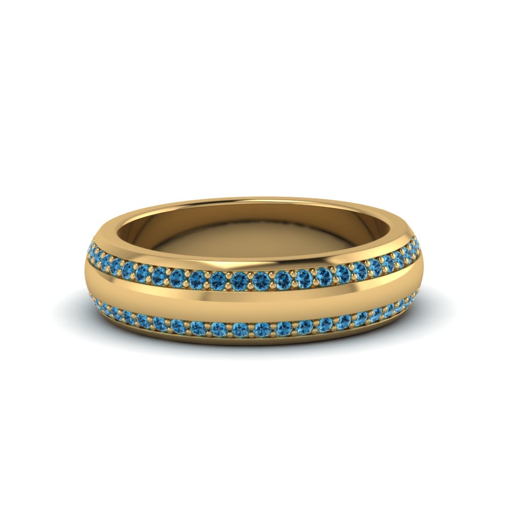 Men’s Matte Beveled Edge Diamond Eternity Band