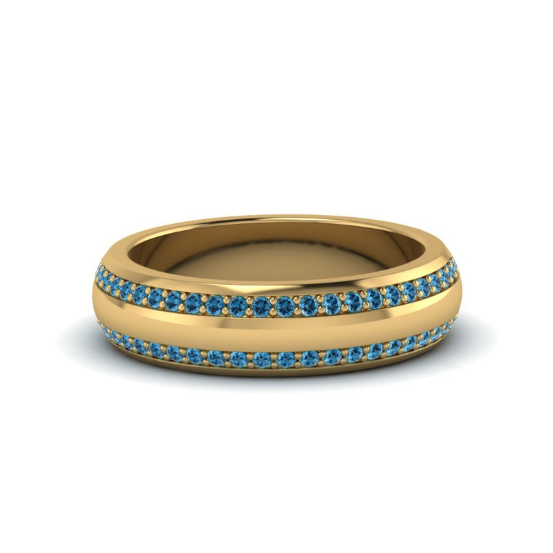 Men’s Matte Beveled Edge Diamond Eternity Band