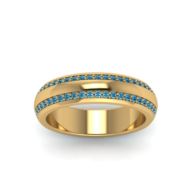 Men’s Matte Beveled Edge Diamond Eternity Band