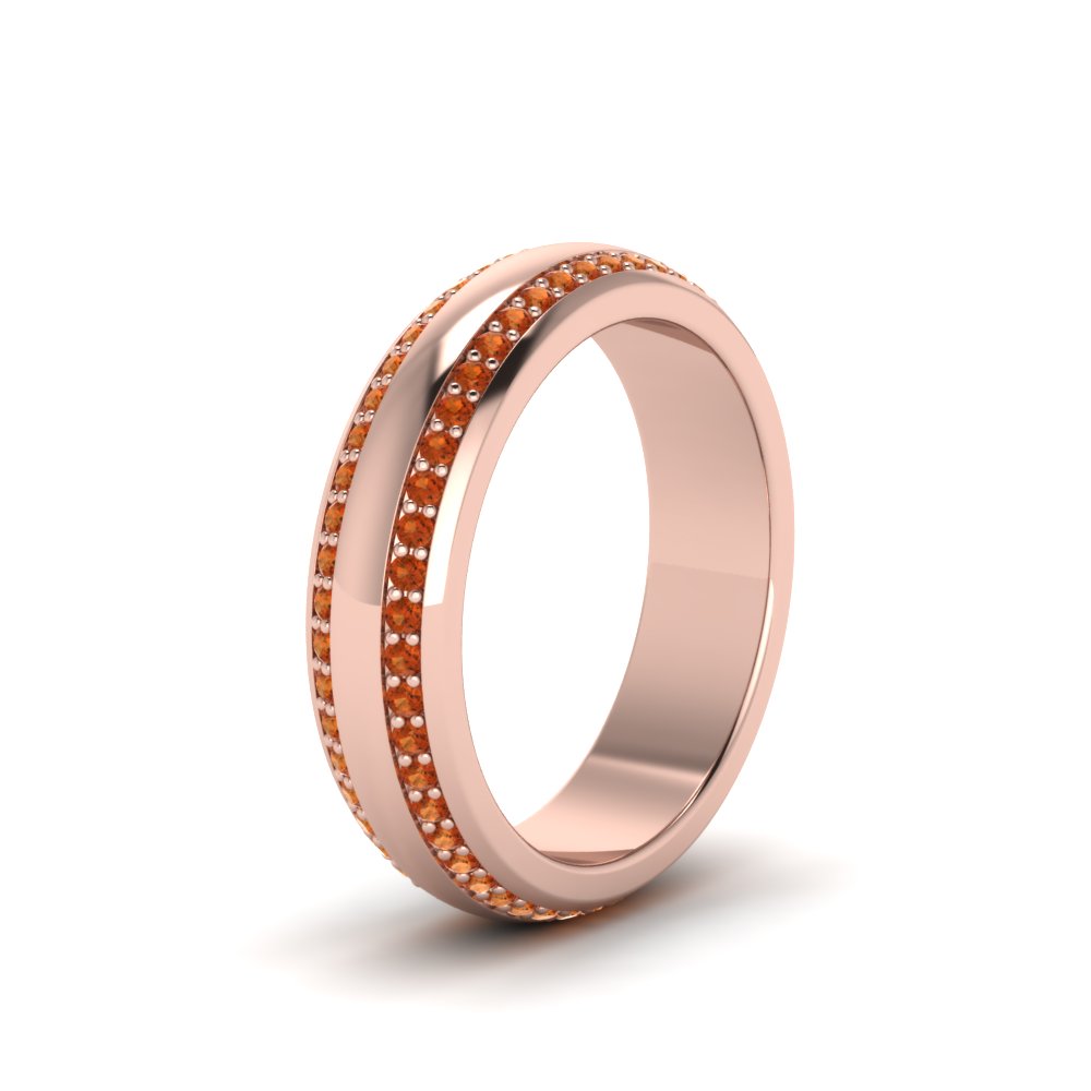 Men’s Matte Beveled Edge Diamond Eternity Band