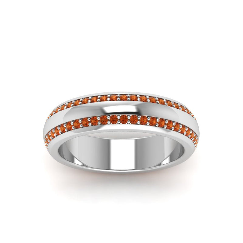 Men’s Matte Beveled Edge Diamond Eternity Band