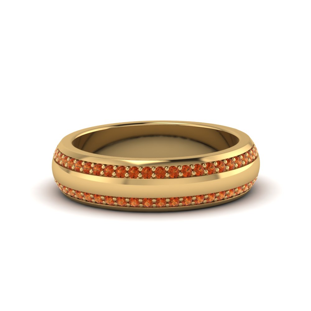 Men’s Matte Beveled Edge Diamond Eternity Band