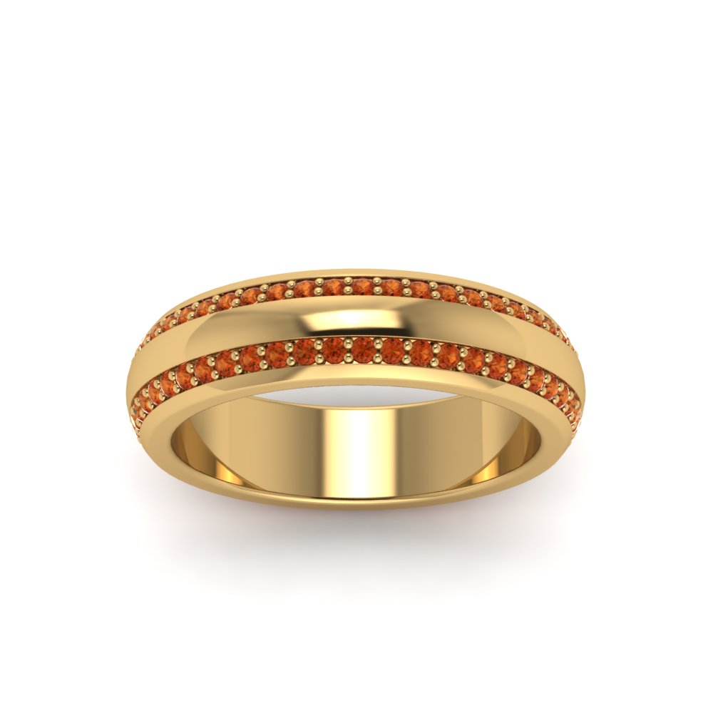 Men’s Matte Beveled Edge Diamond Eternity Band