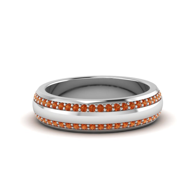 Men’s Matte Beveled Edge Diamond Eternity Band