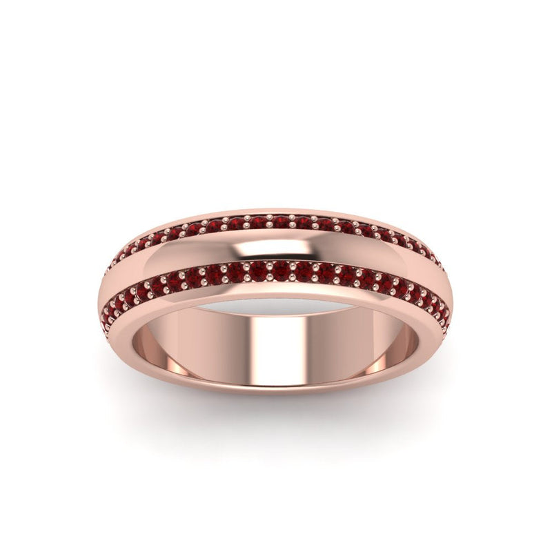 Men’s Matte Beveled Edge Diamond Eternity Band