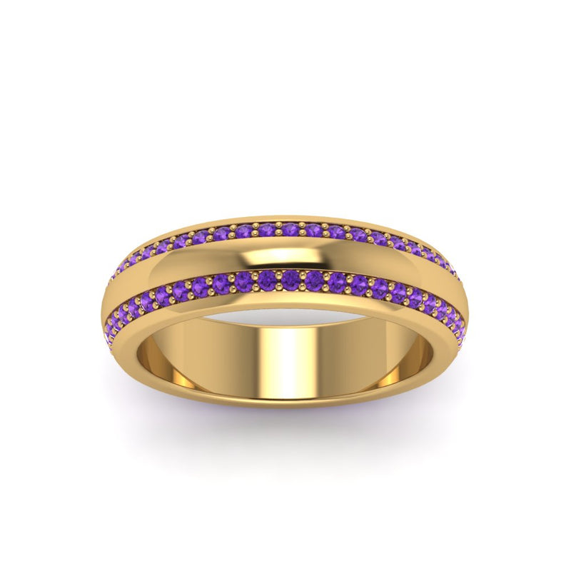 Men’s Matte Beveled Edge Diamond Eternity Band