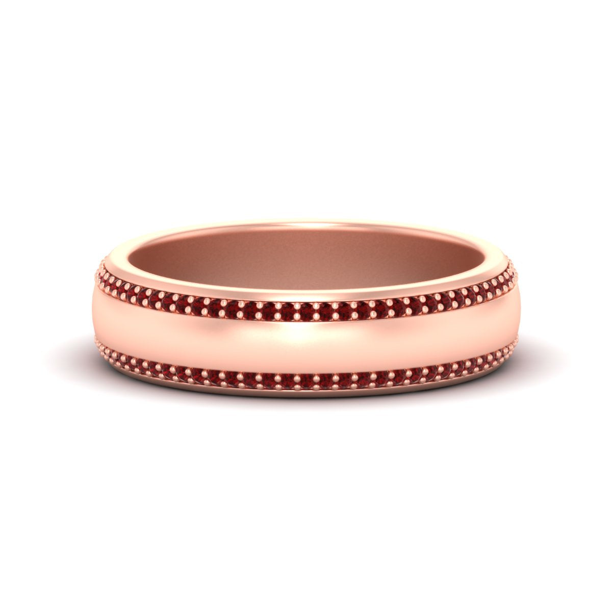 Men’s Matte Beveled Edge Diamond Eternity Band