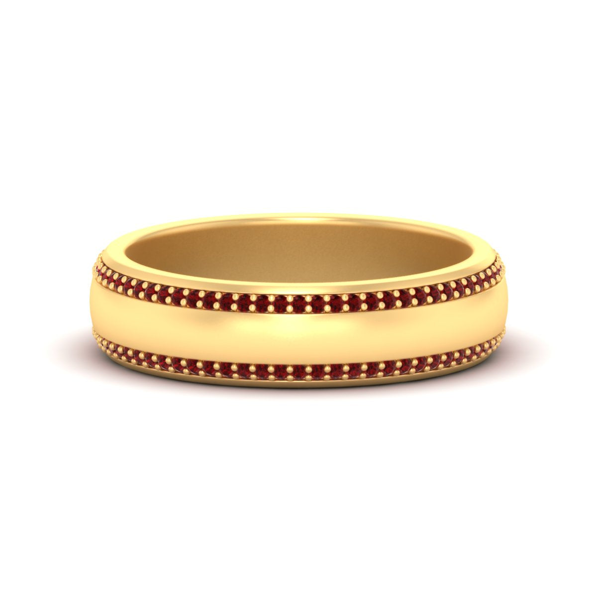 Men’s Matte Beveled Edge Diamond Eternity Band