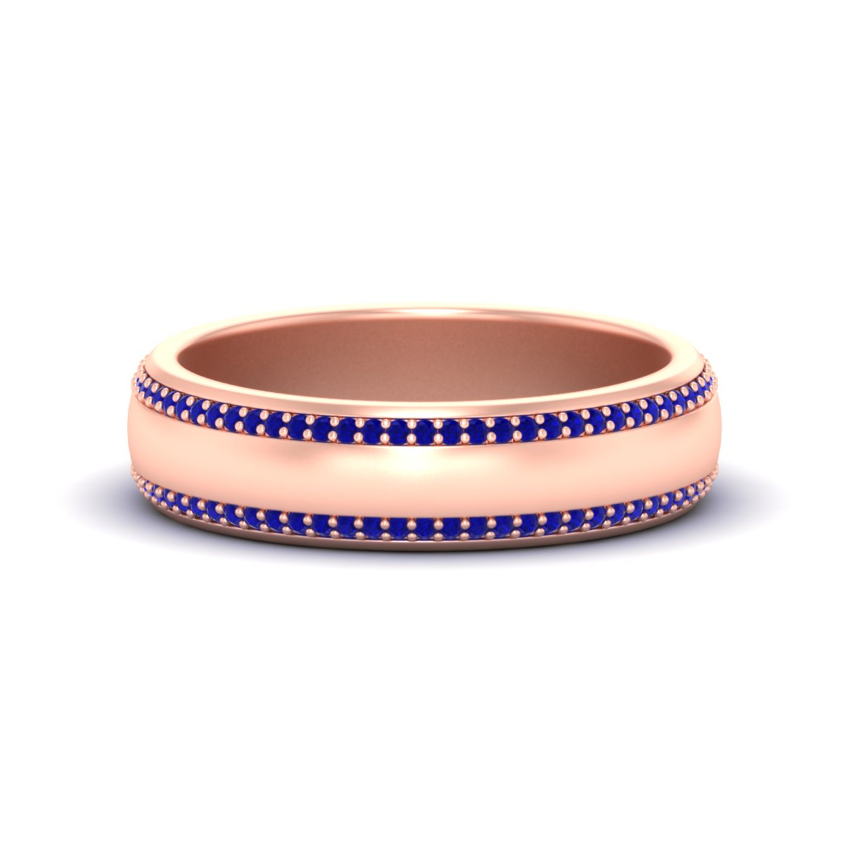 Men’s Matte Beveled Edge Diamond Eternity Band