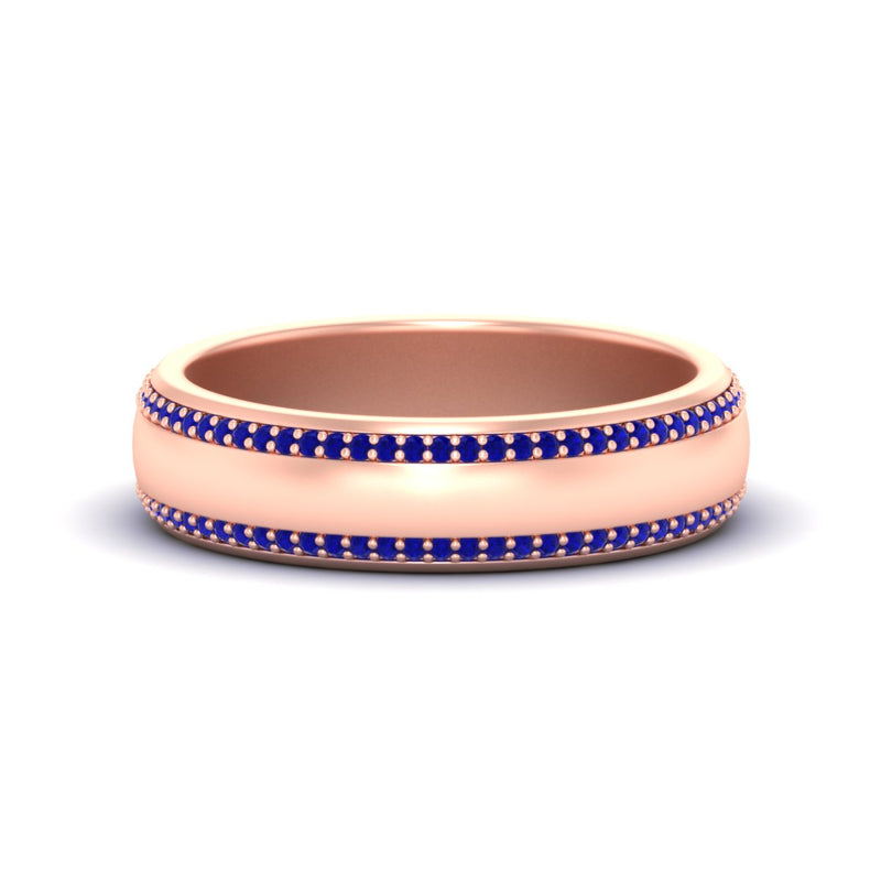 Men’s Matte Beveled Edge Diamond Eternity Band