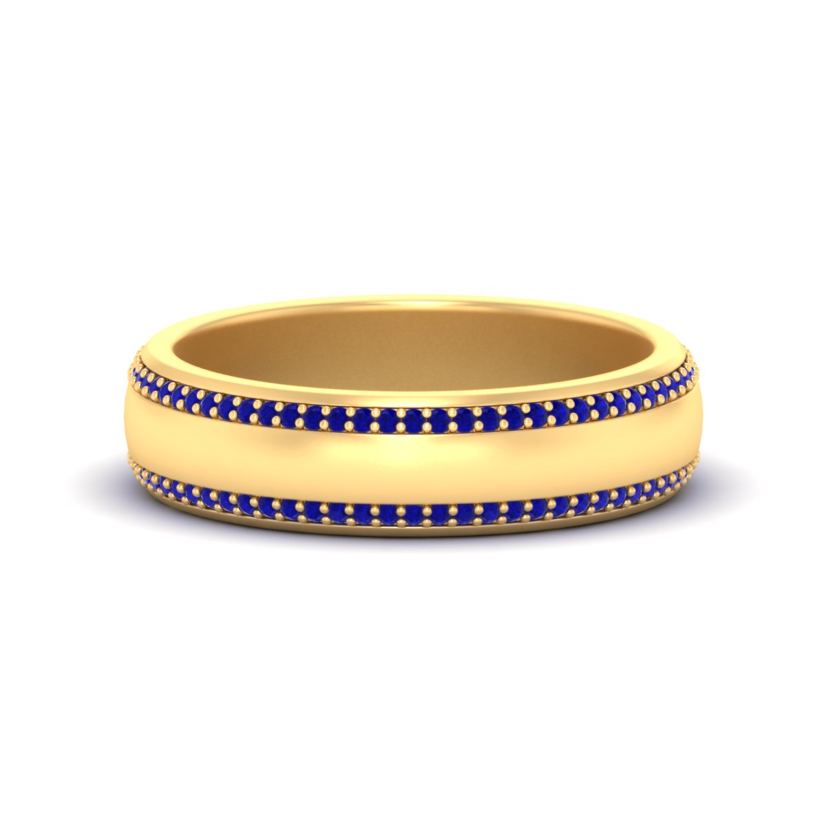 Men’s Matte Beveled Edge Diamond Eternity Band